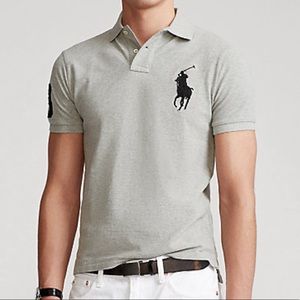 Ralph Lauren holiday gift father brother grad husband Big Pony NWT collar tee